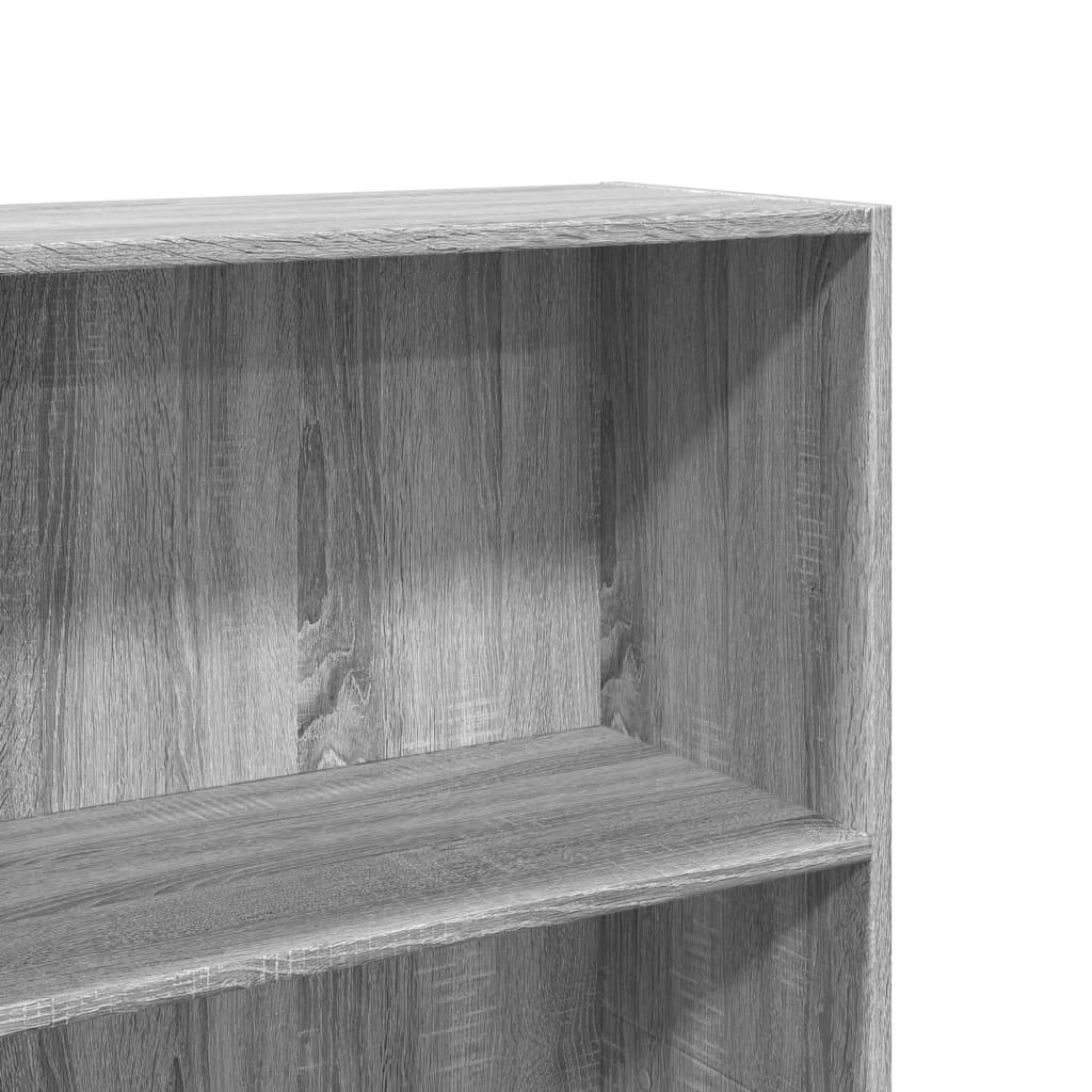 Bookcase, sonoma grey, 60x30x152 cm, engineered wood