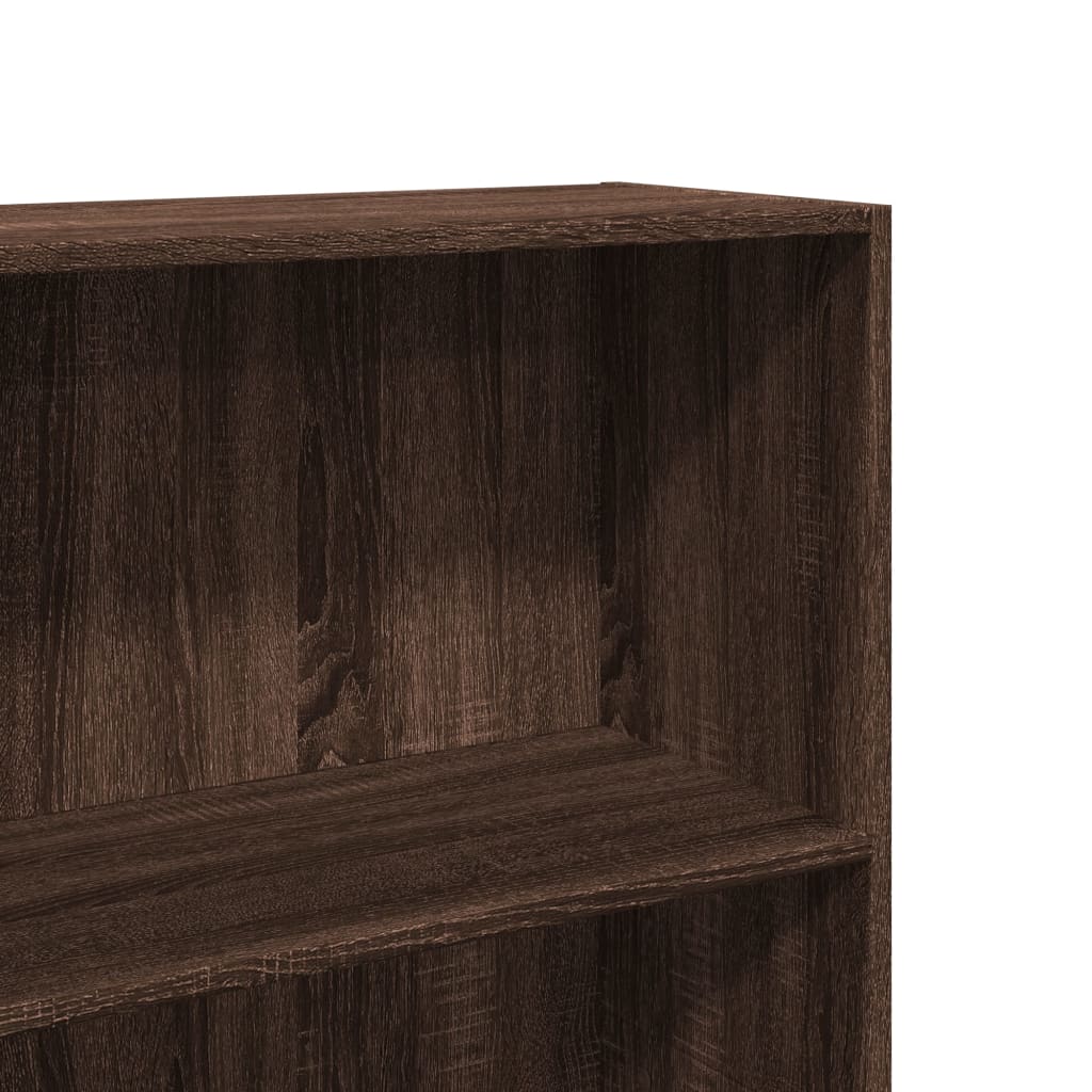 Bookcase, brown oak, 60x30x152 cm, processed wood