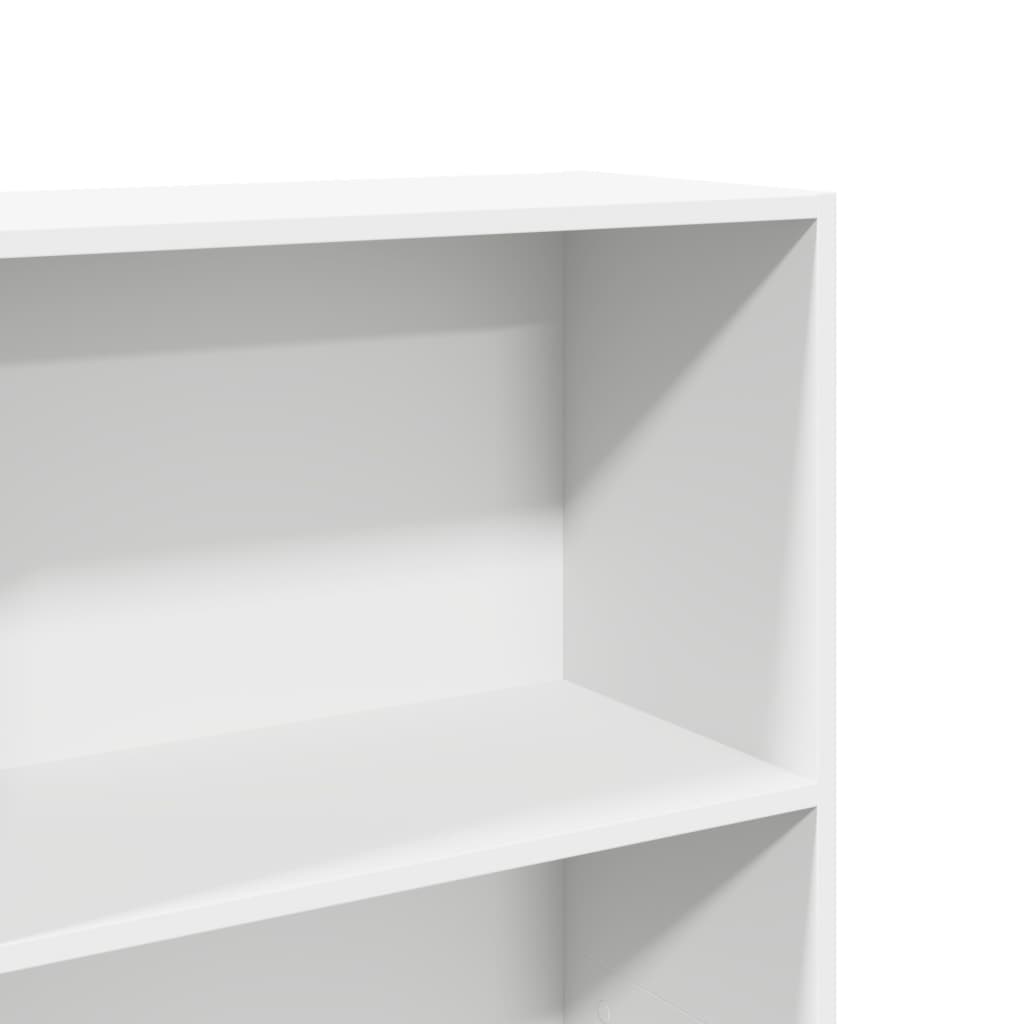 Bookcase, white, 60x30x189 cm, processed wood