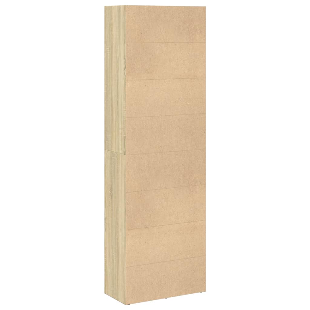 Bookcase, sonoma oak, 60x30x189 cm, processed wood