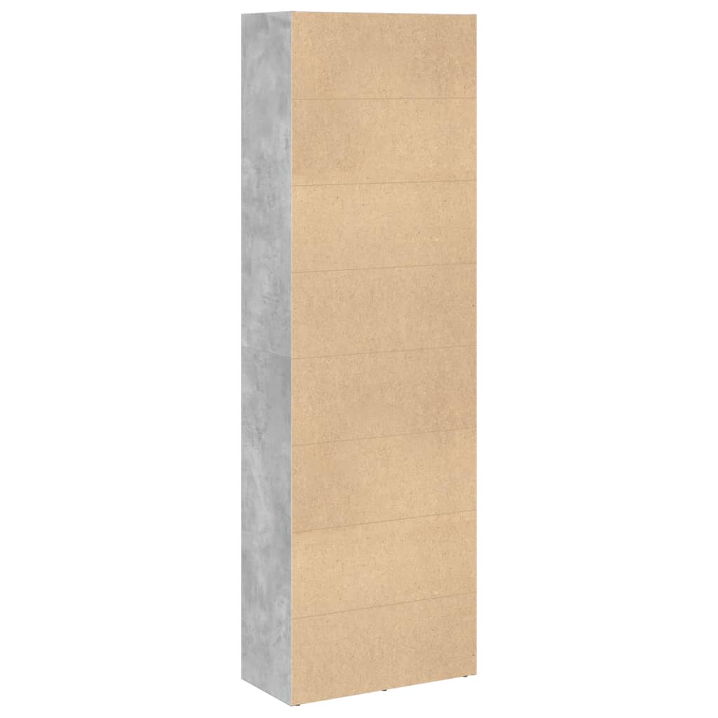 Bookcase, concrete grey, 60x30x189 cm, engineered wood