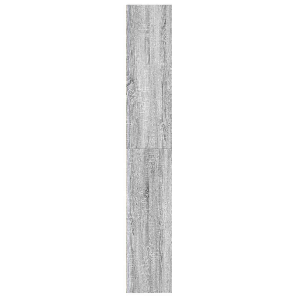 Bookcase, sonoma grey, 60x30x189 cm, engineered wood