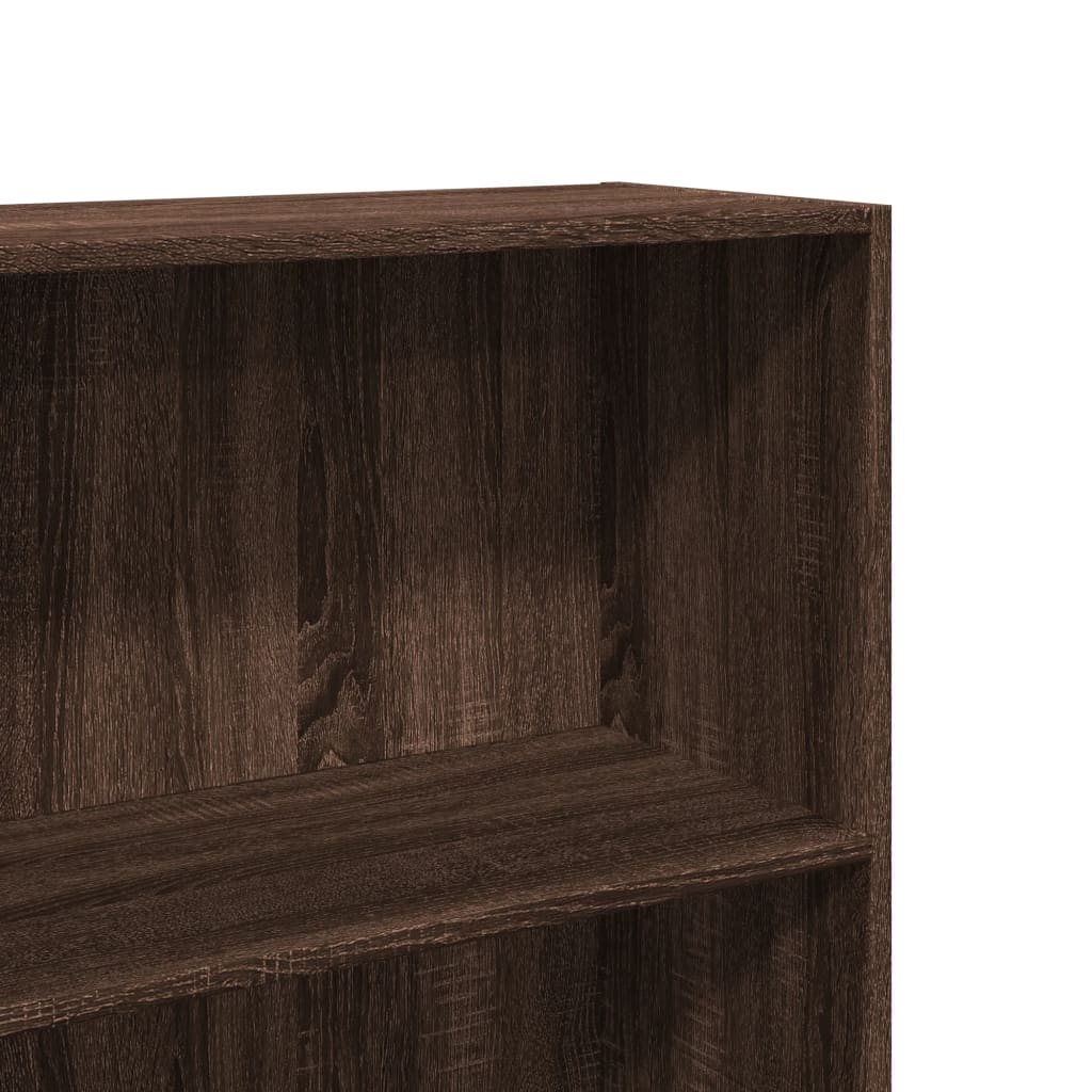 Bookcase, brown oak, 60x30x189 cm, processed wood