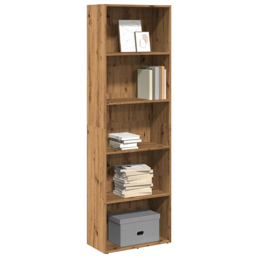 Bookcase, handcrafted oak, 60x30x189 cm, processed wood