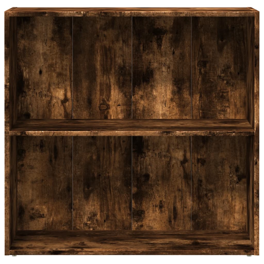 Bookcase, smoky oak, 80x30x77 cm, processed wood