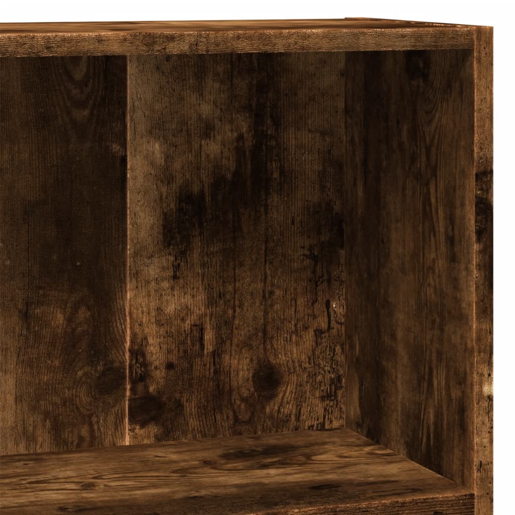 Bookcase, smoky oak, 80x30x77 cm, processed wood