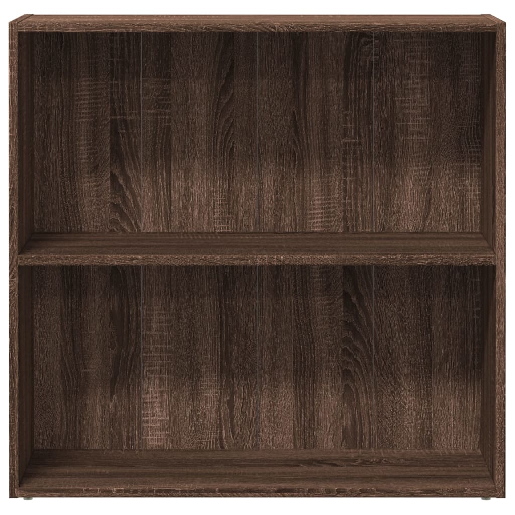 Bookcase, brown oak, 80x30x77 cm, processed wood