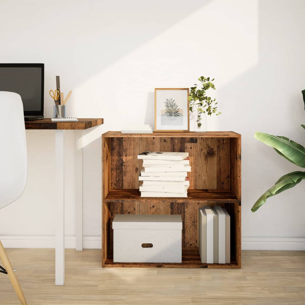 Bookcase, old wood, 80x30x77 cm, processed wood