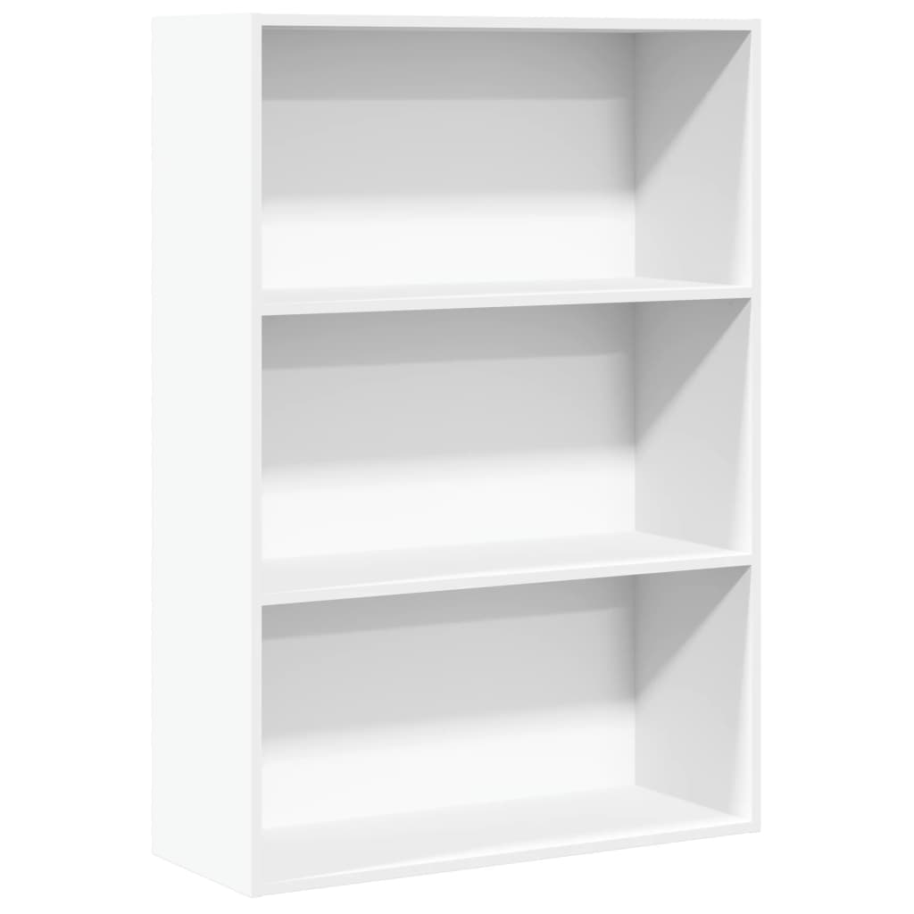 Bookcase, white, 80x30x114 cm, processed wood