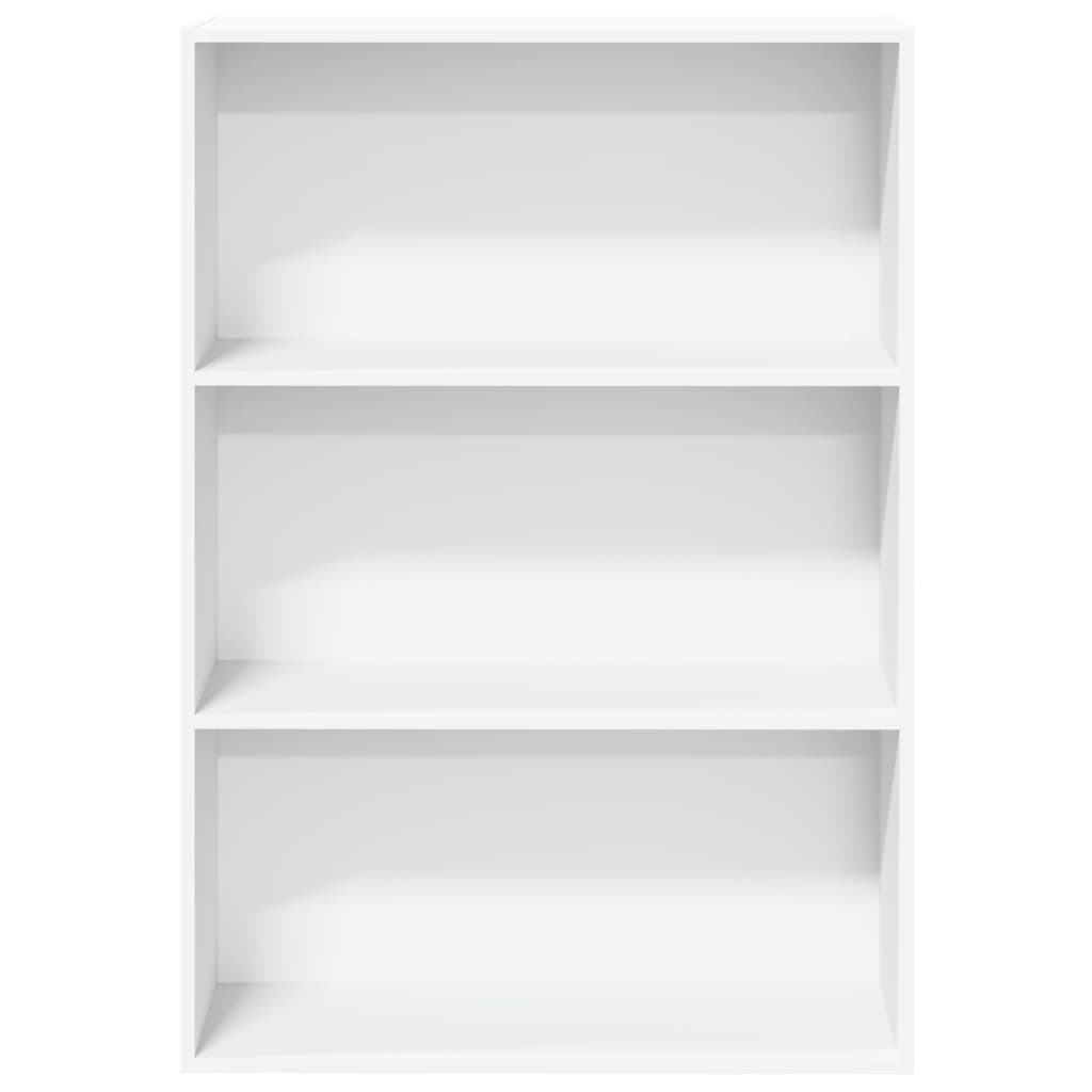 Bookcase, white, 80x30x114 cm, processed wood