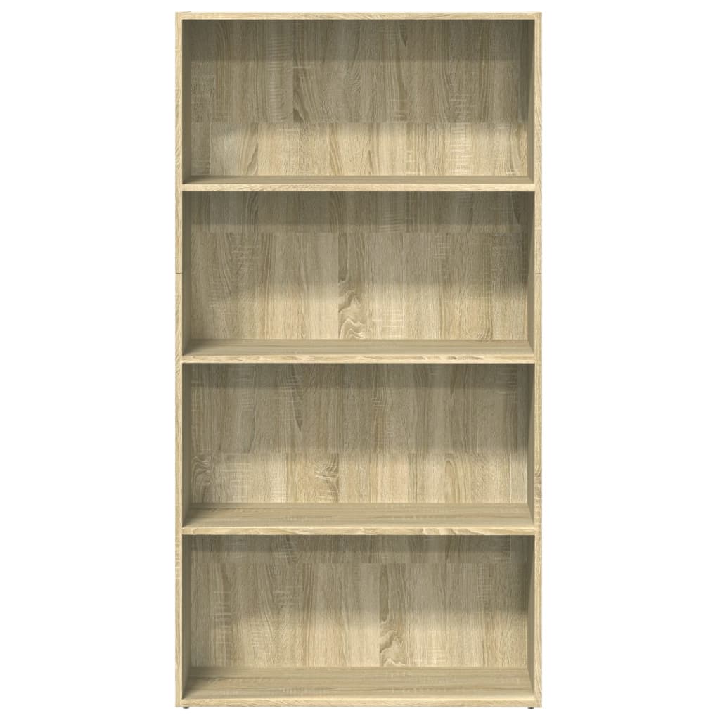 Bookcase, sonoma oak, 80x30x152 cm, processed wood