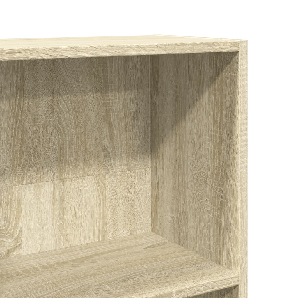 Bookcase, sonoma oak, 80x30x152 cm, processed wood