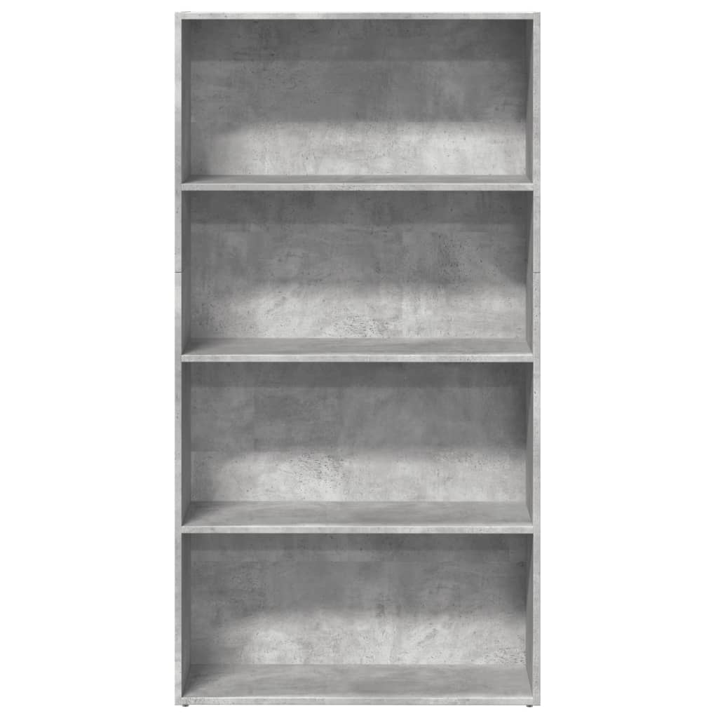 Bookcase, concrete grey, 80x30x152 cm, engineered wood