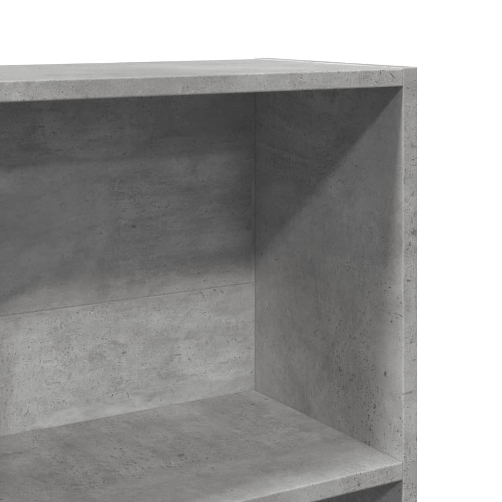 Bookcase, concrete grey, 80x30x152 cm, engineered wood