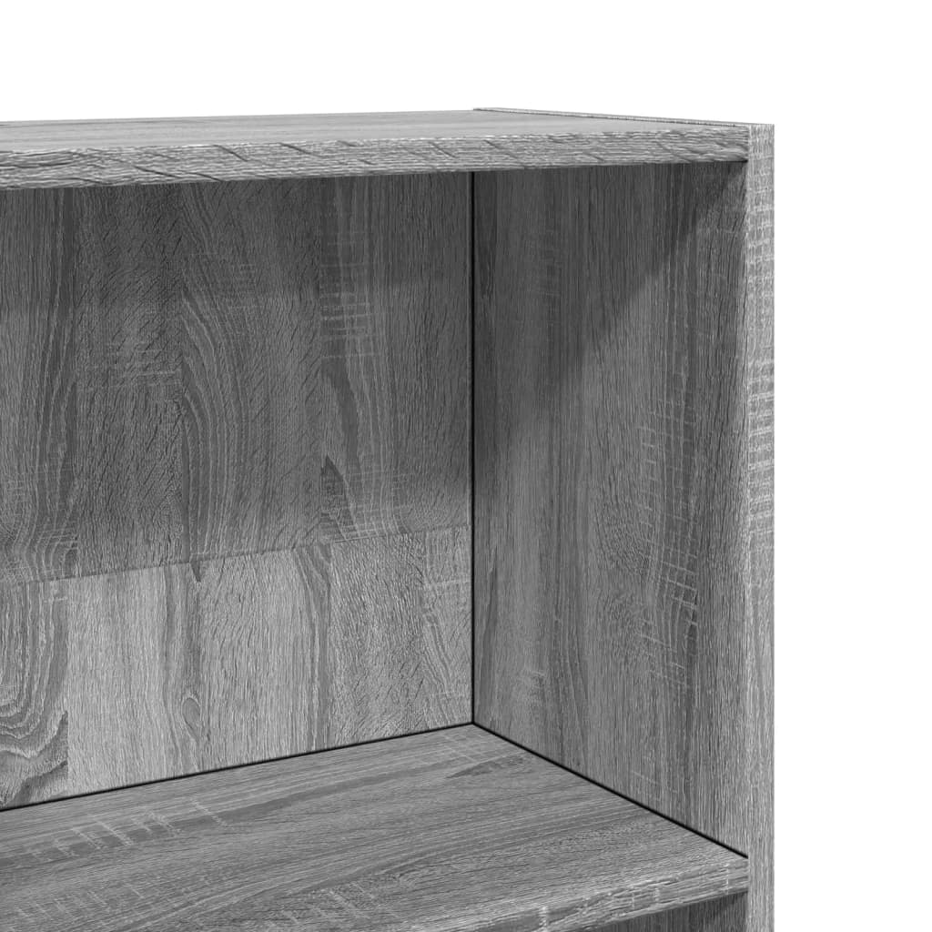 Bookcase, sonoma grey, 80x30x152 cm, engineered wood