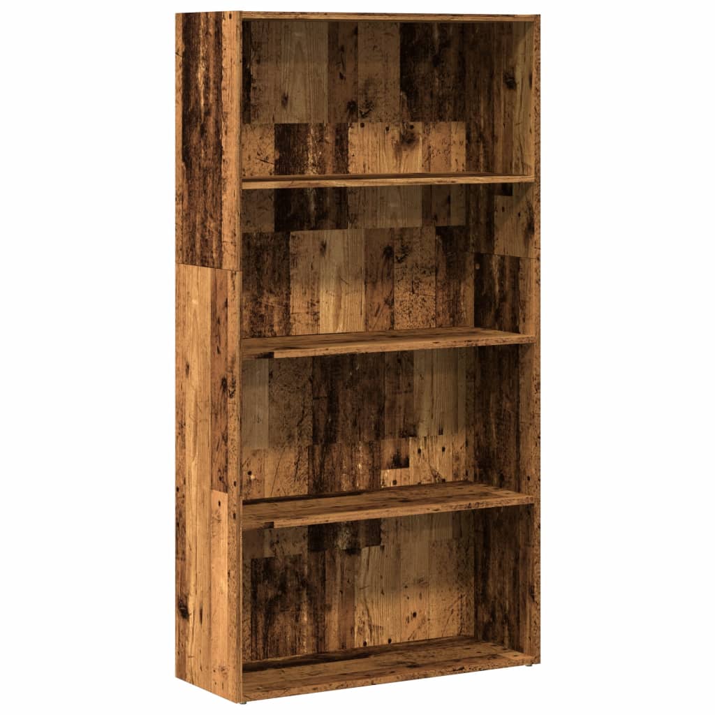 Bookcase, old wood, 80x30x152 cm, processed wood