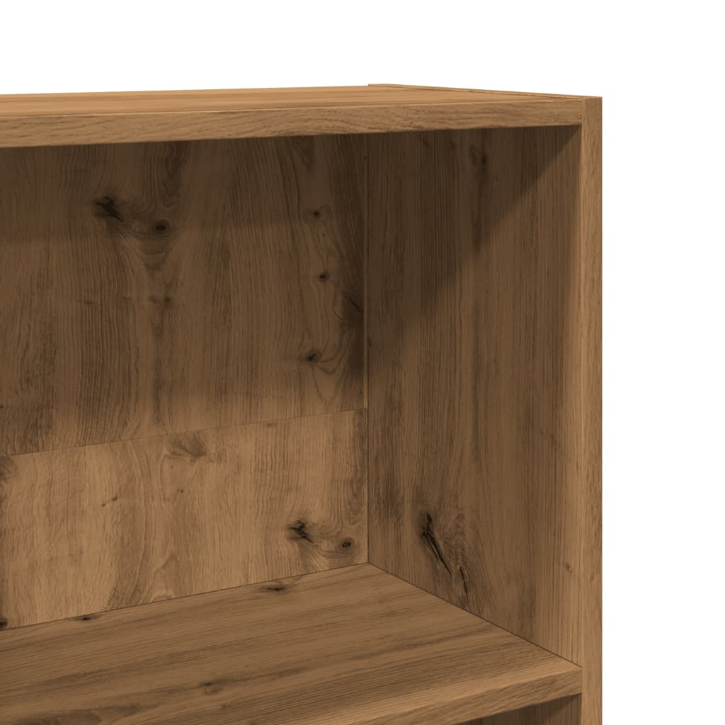 Bookcase, handcrafted oak, 80x30x152 cm, processed wood