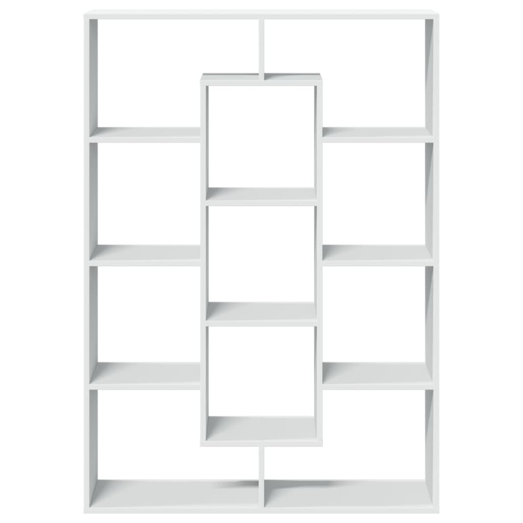 Bookcase, white, 102x29x143 cm, processed wood