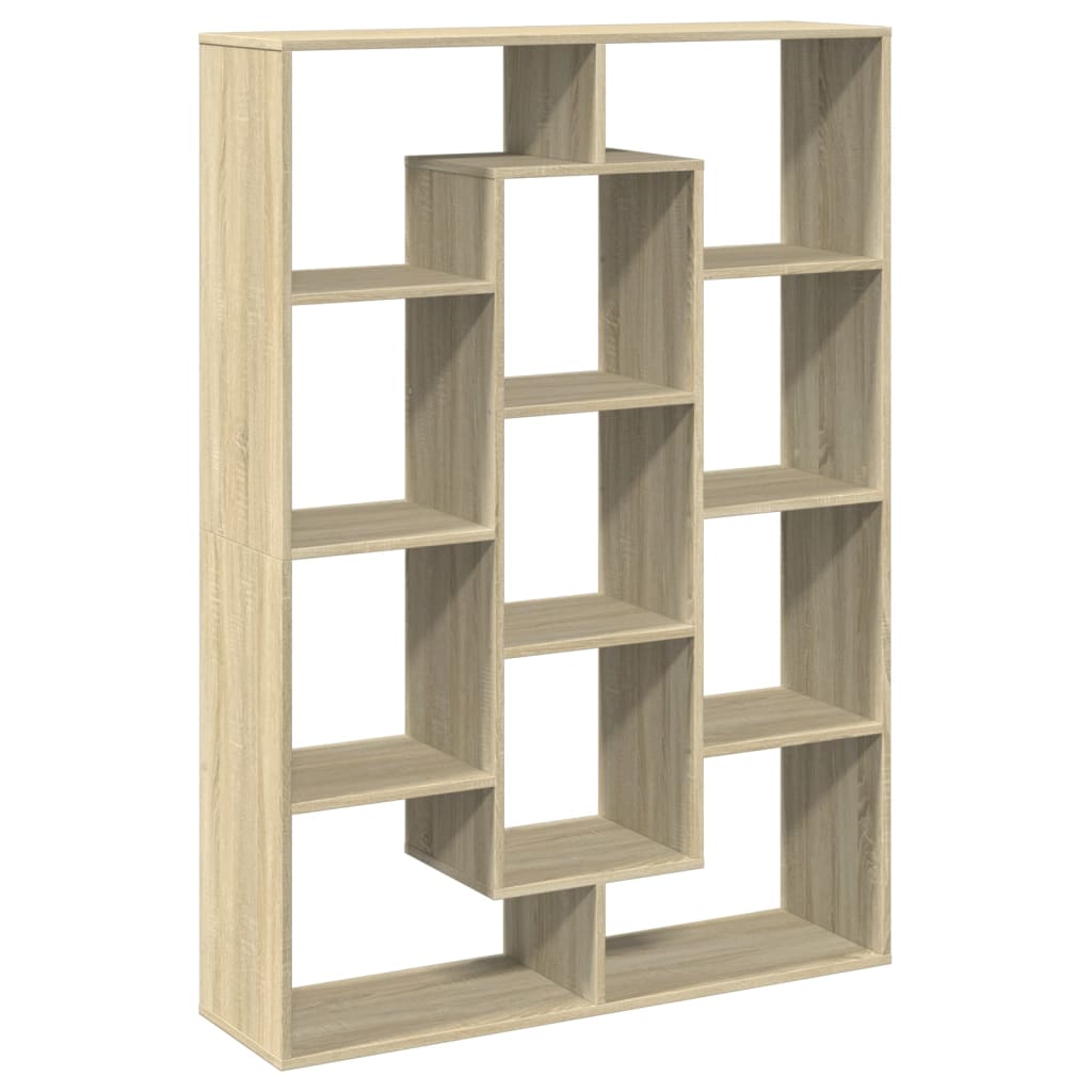 Sonoma oak bookcase 102x29x143 cm processed wood