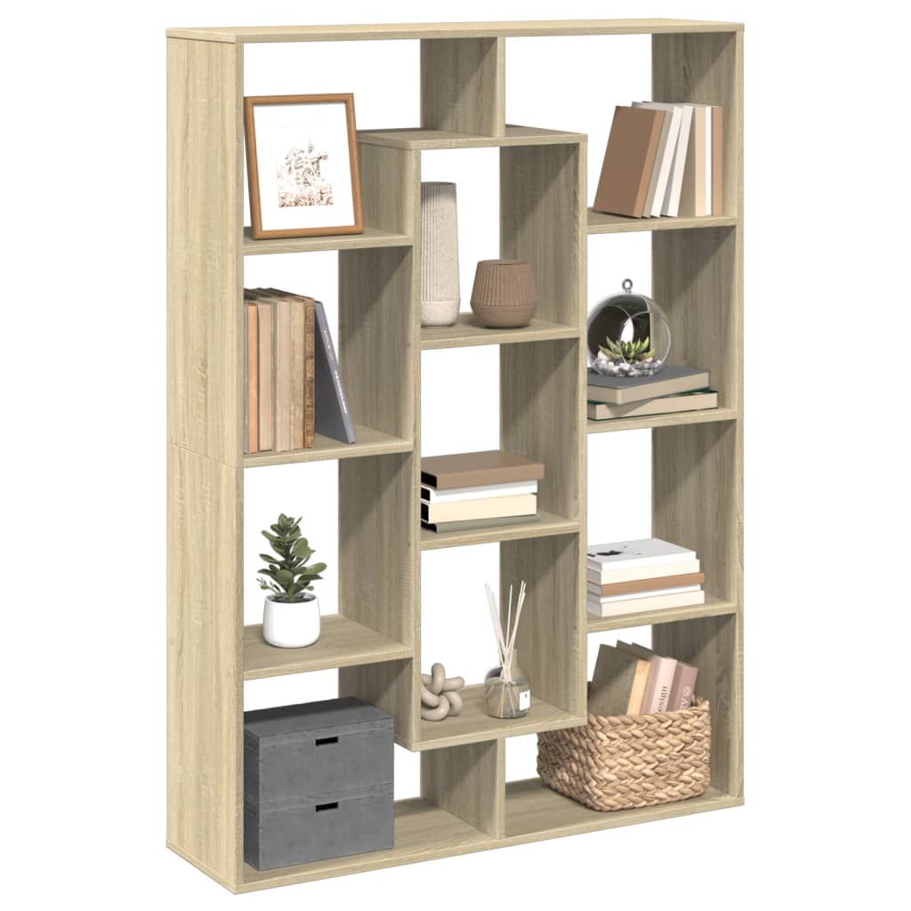 Sonoma oak bookcase 102x29x143 cm processed wood