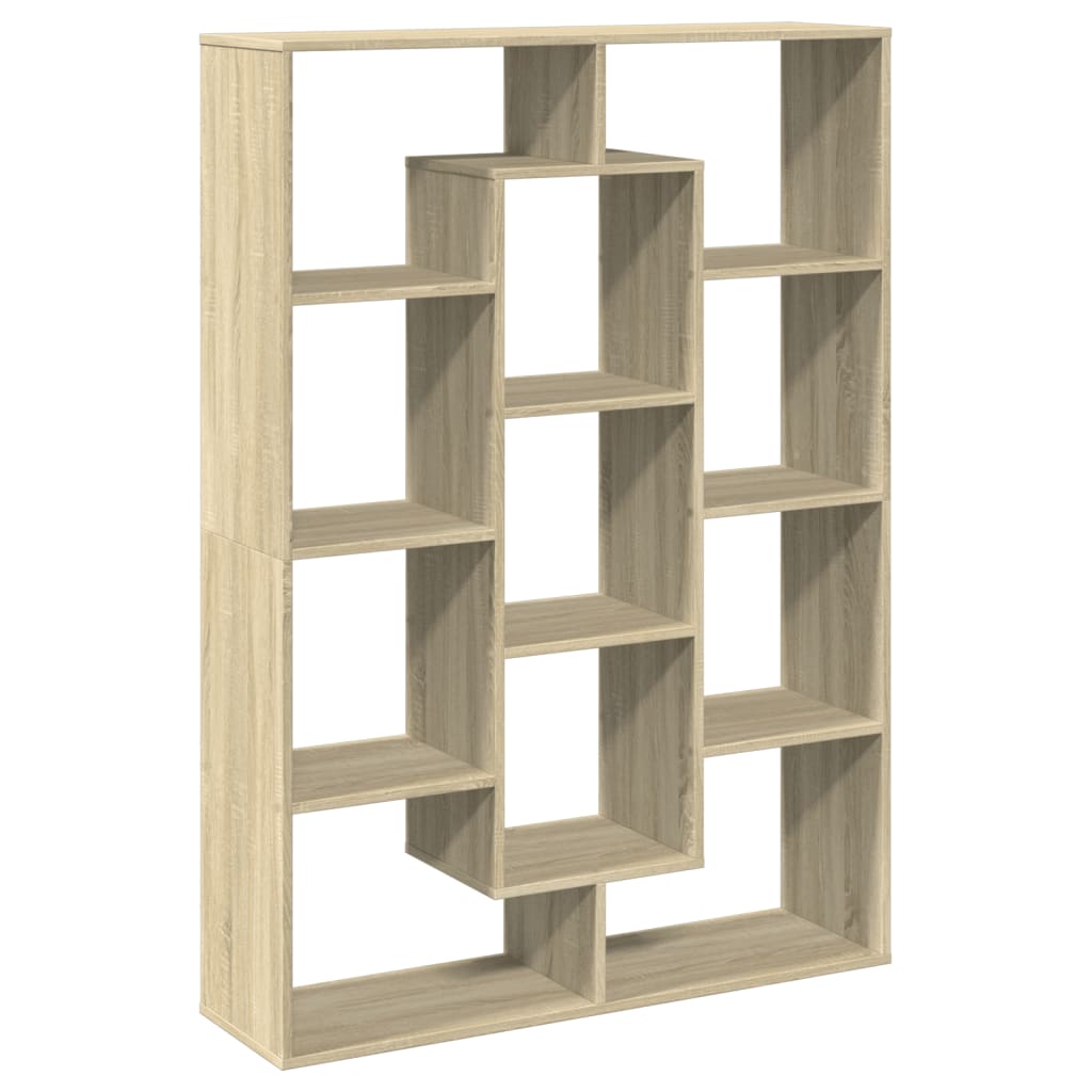 Sonoma oak bookcase 102x29x143 cm processed wood