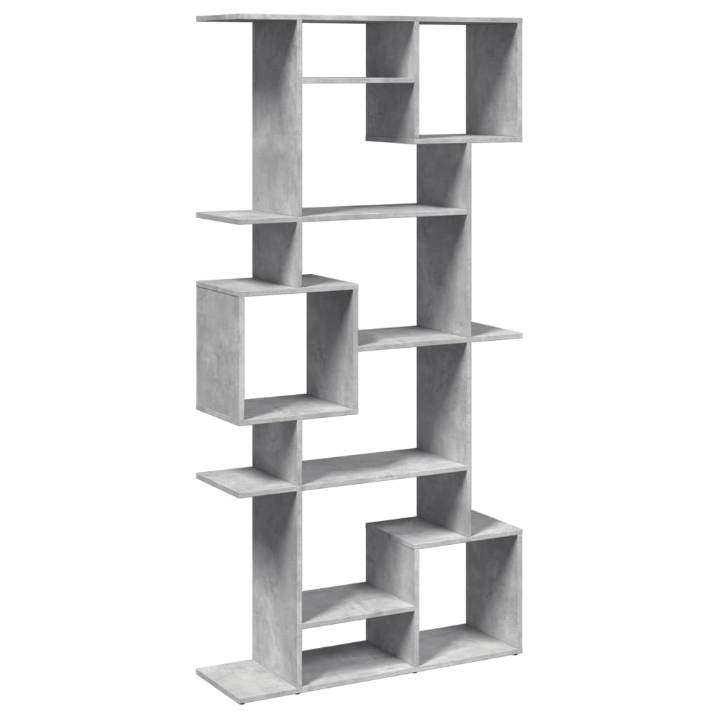 Bookcase, concrete grey, 92x29x188 cm, engineered wood