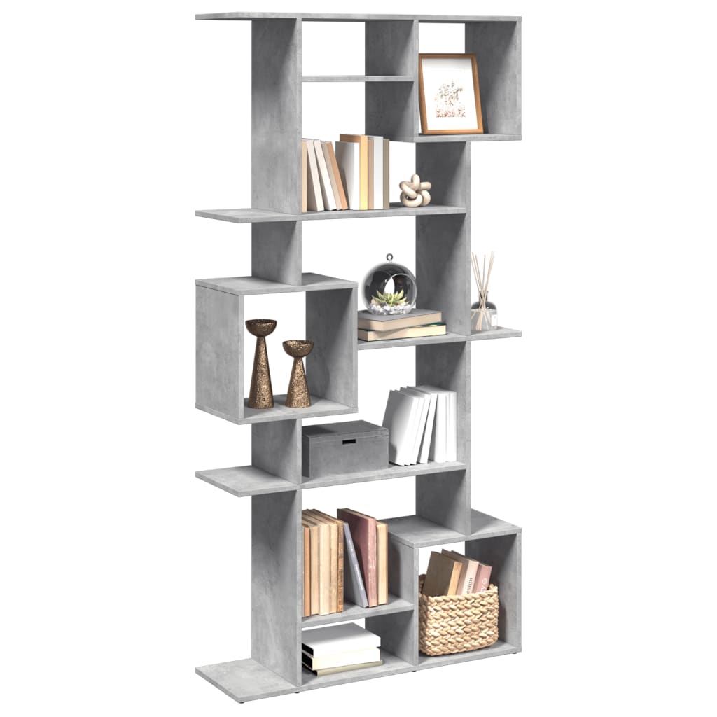 Bookcase, concrete grey, 92x29x188 cm, engineered wood