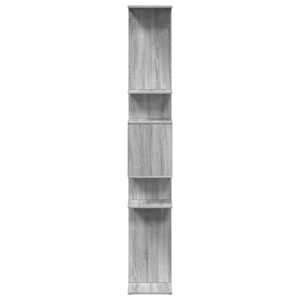 Bookcase, sonoma grey, 92x29x188 cm, engineered wood