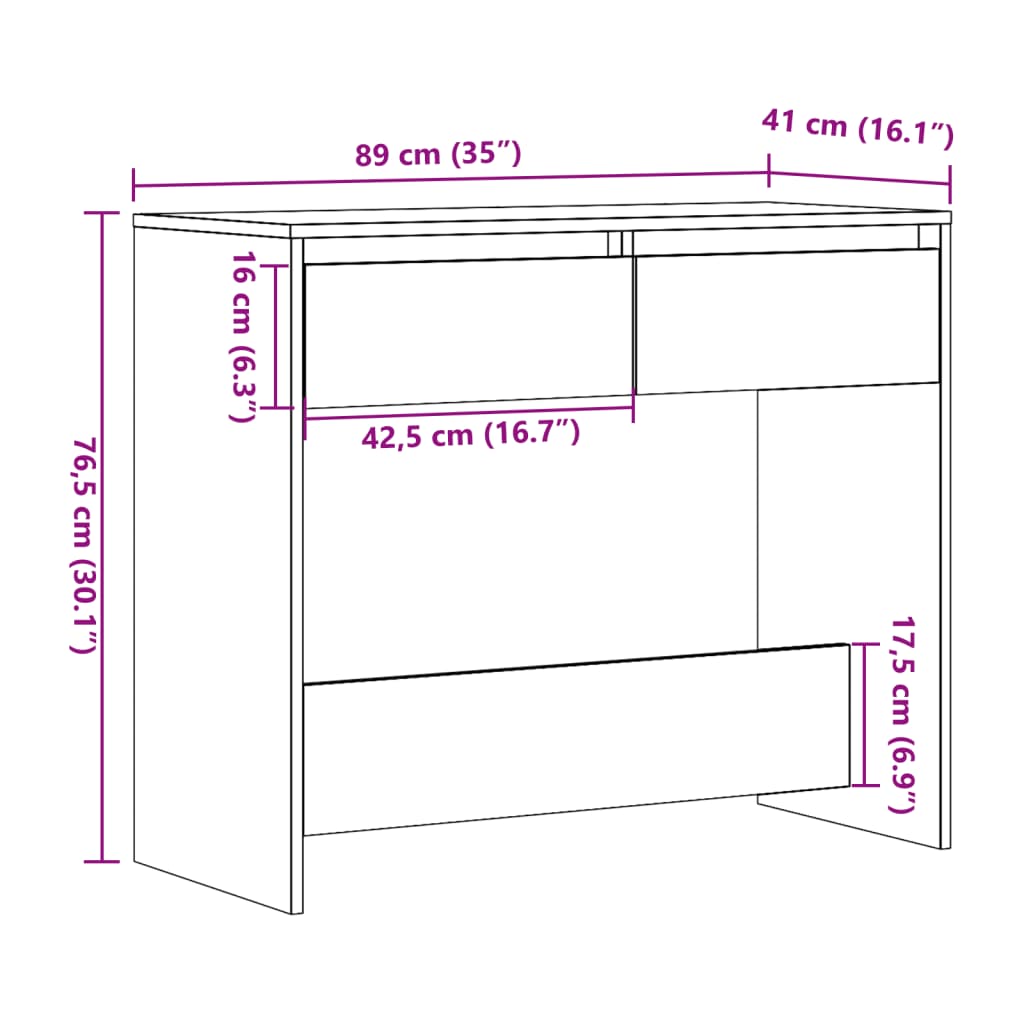 Console table, old wood, 89x41x76.5 cm, processed wood