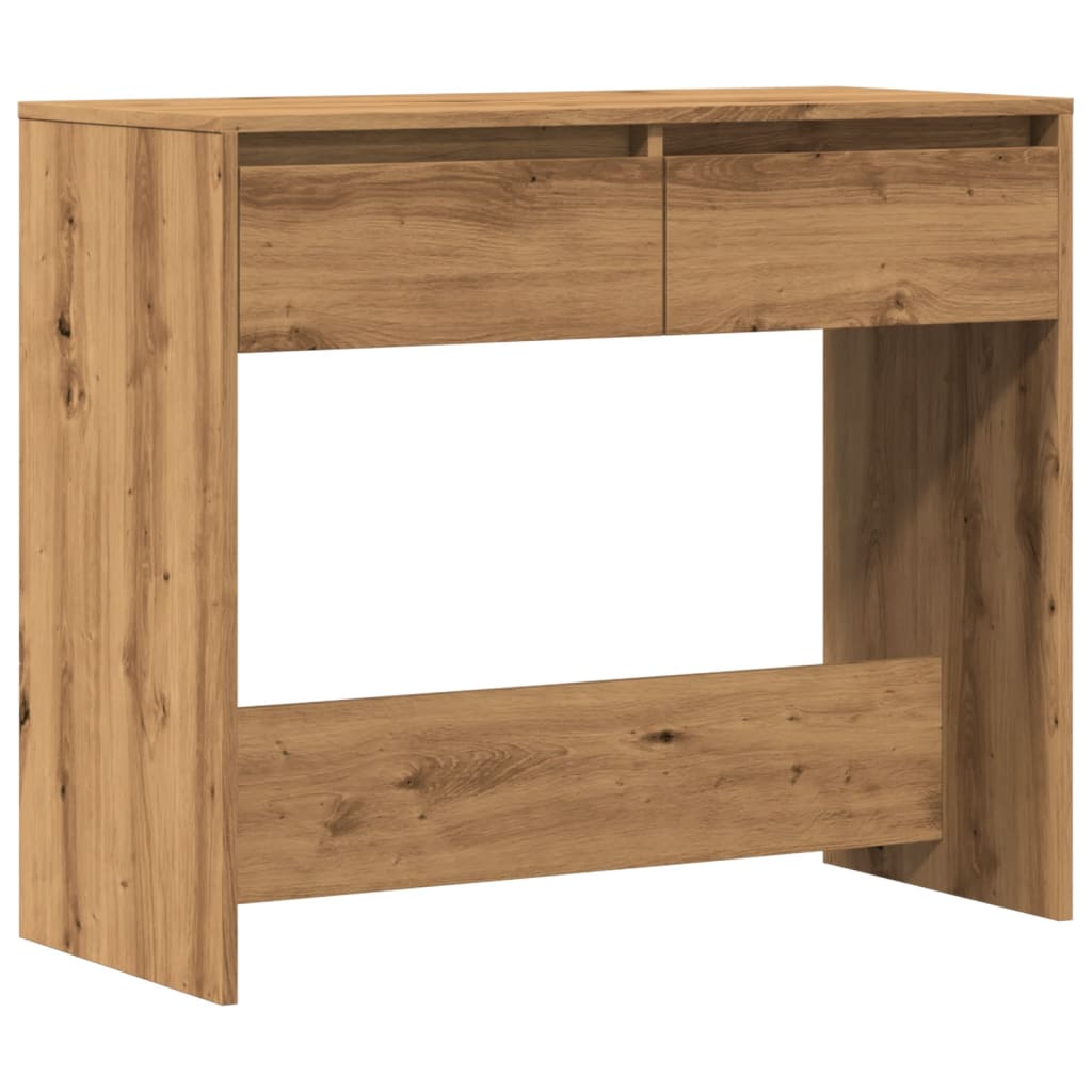 Console table, handcrafted oak, 89x41x76.5 cm, processed wood