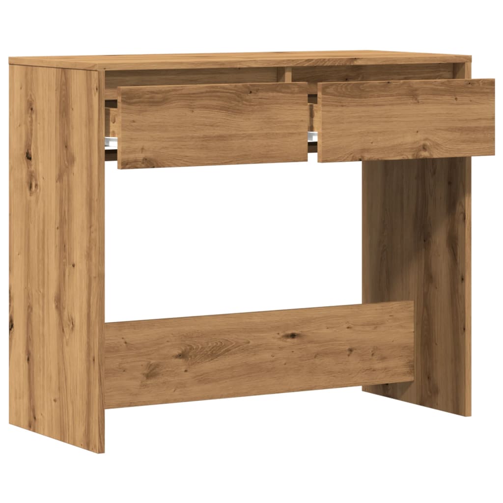 Console table, handcrafted oak, 89x41x76.5 cm, processed wood