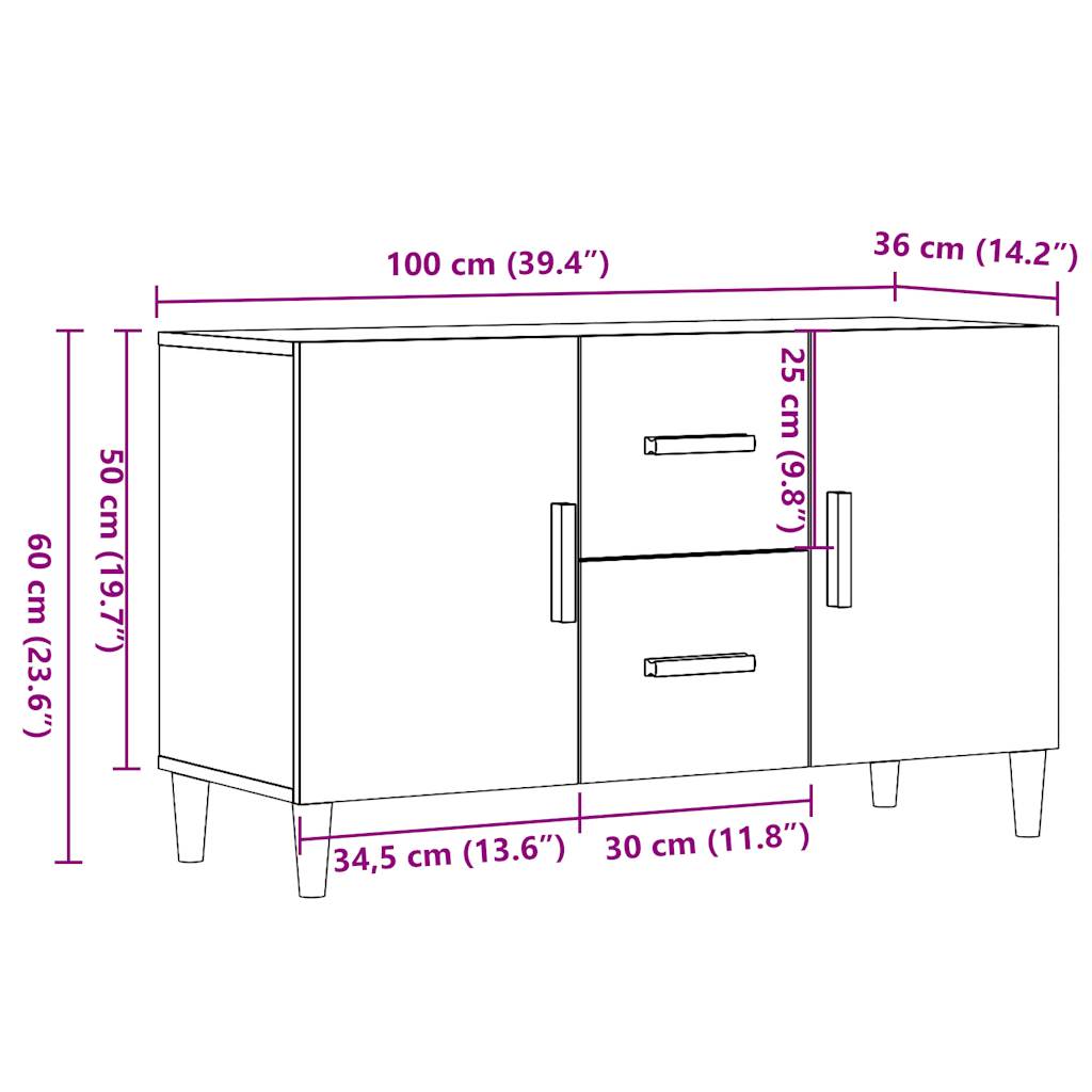 Dulap, lemn vechi, 100x36x60 cm, lemn prelucrat