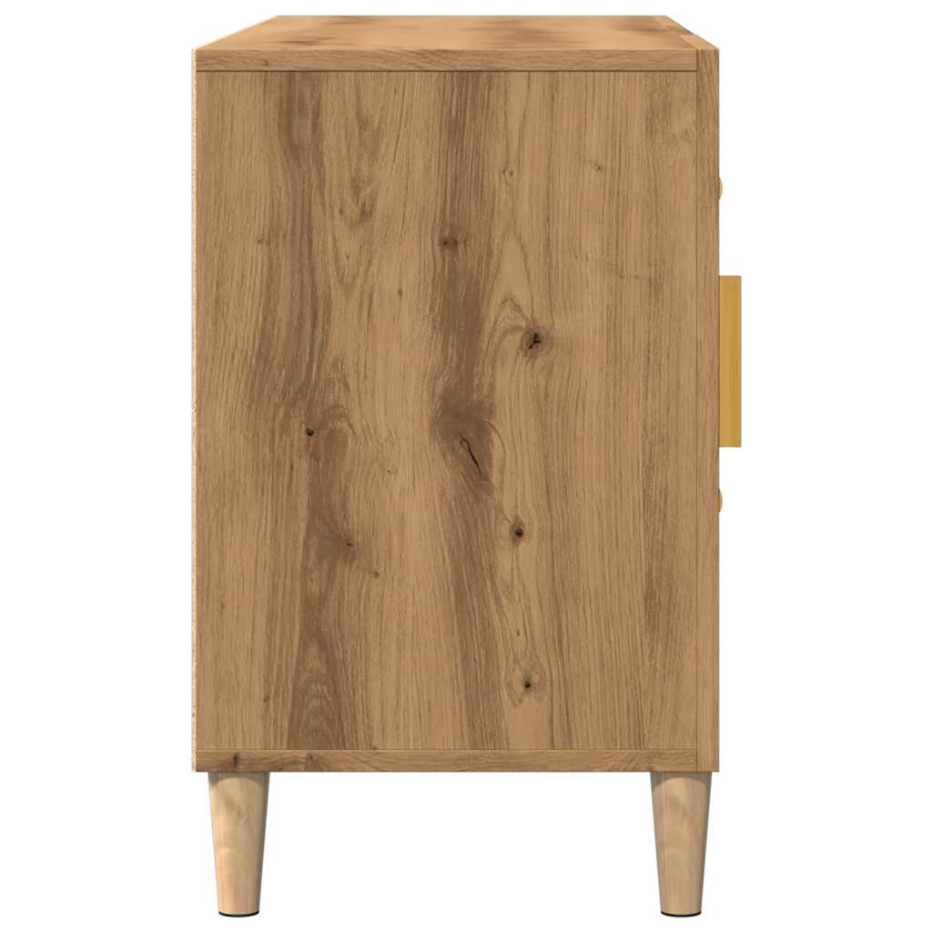 Cabinet, handcrafted oak, 100x36x60 cm, processed wood