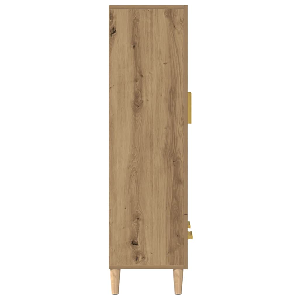 Tall cabinet, Artisanal oak, 70x31x115 cm, composite wood