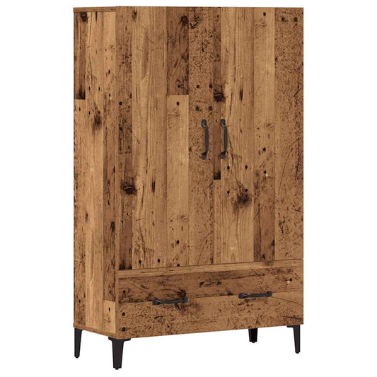 Tall cabinet, old wood, 70x31x115 cm, composite wood