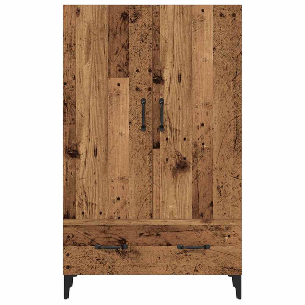 Tall cabinet, old wood, 70x31x115 cm, composite wood