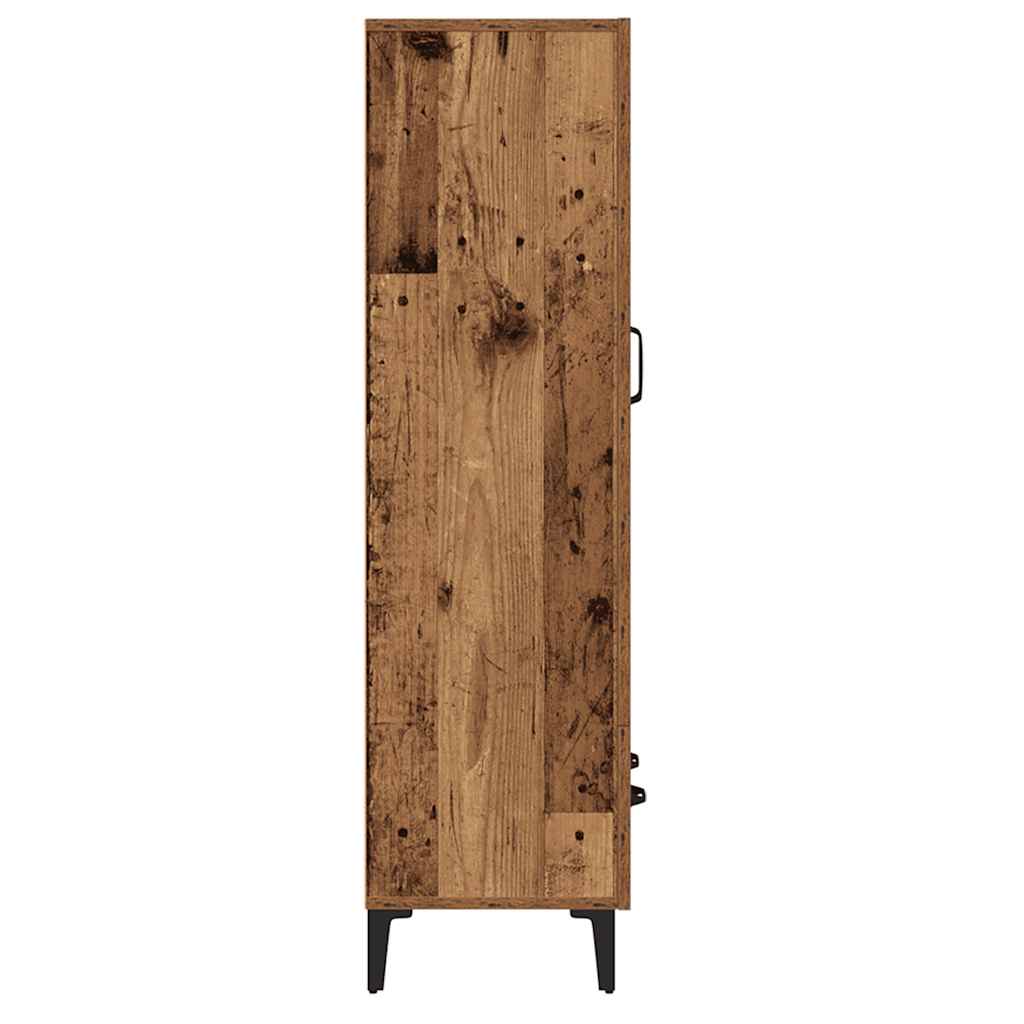 Tall cabinet, old wood, 70x31x115 cm, composite wood