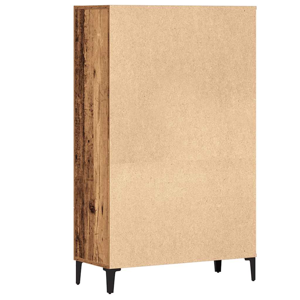 Tall cabinet, old wood, 70x31x115 cm, composite wood