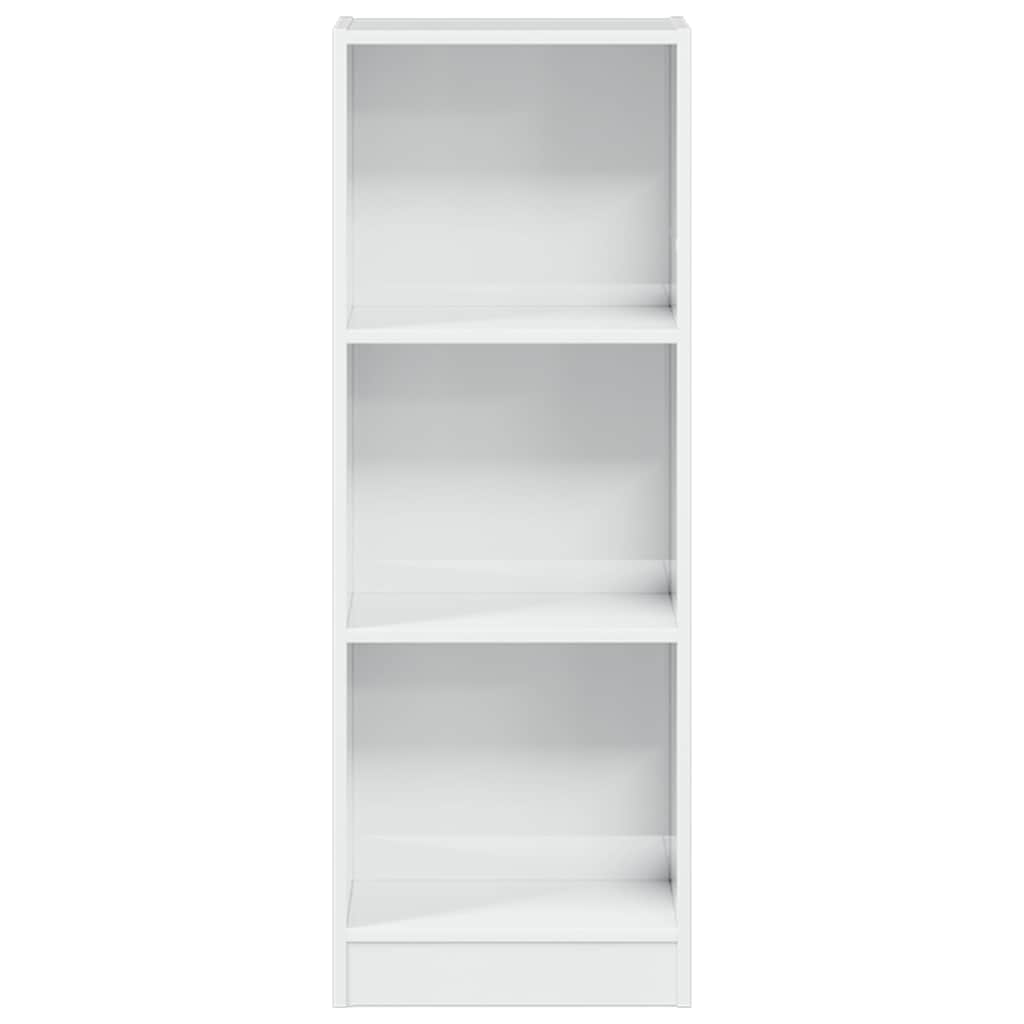 Bookcase, high-gloss white, 40x24x109 cm, engineered wood