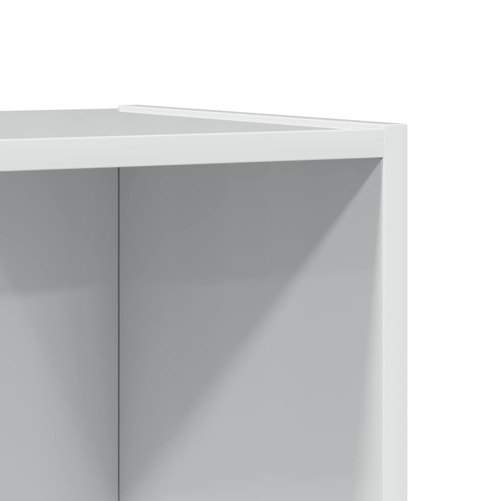 Bookcase, high-gloss white, 40x24x143 cm, engineered wood