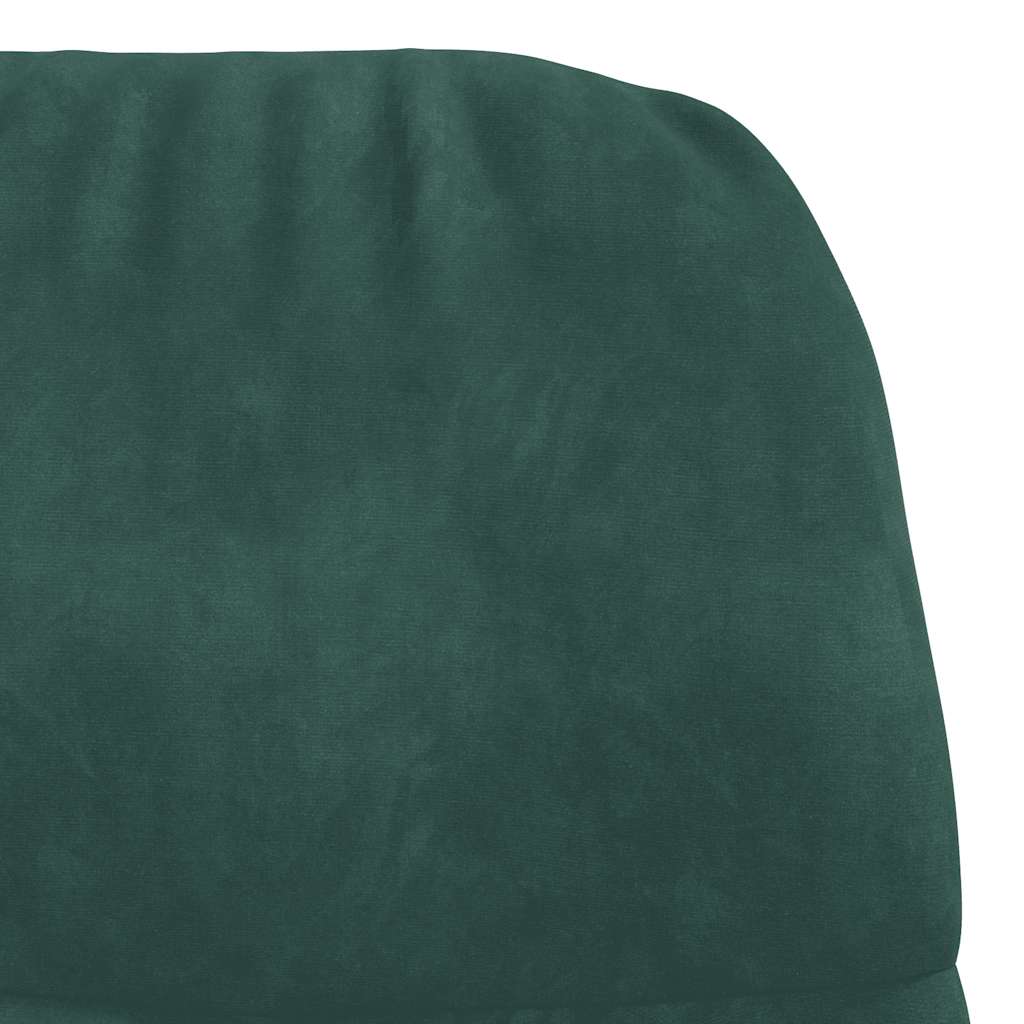 Lounge chair, dark green, velvet