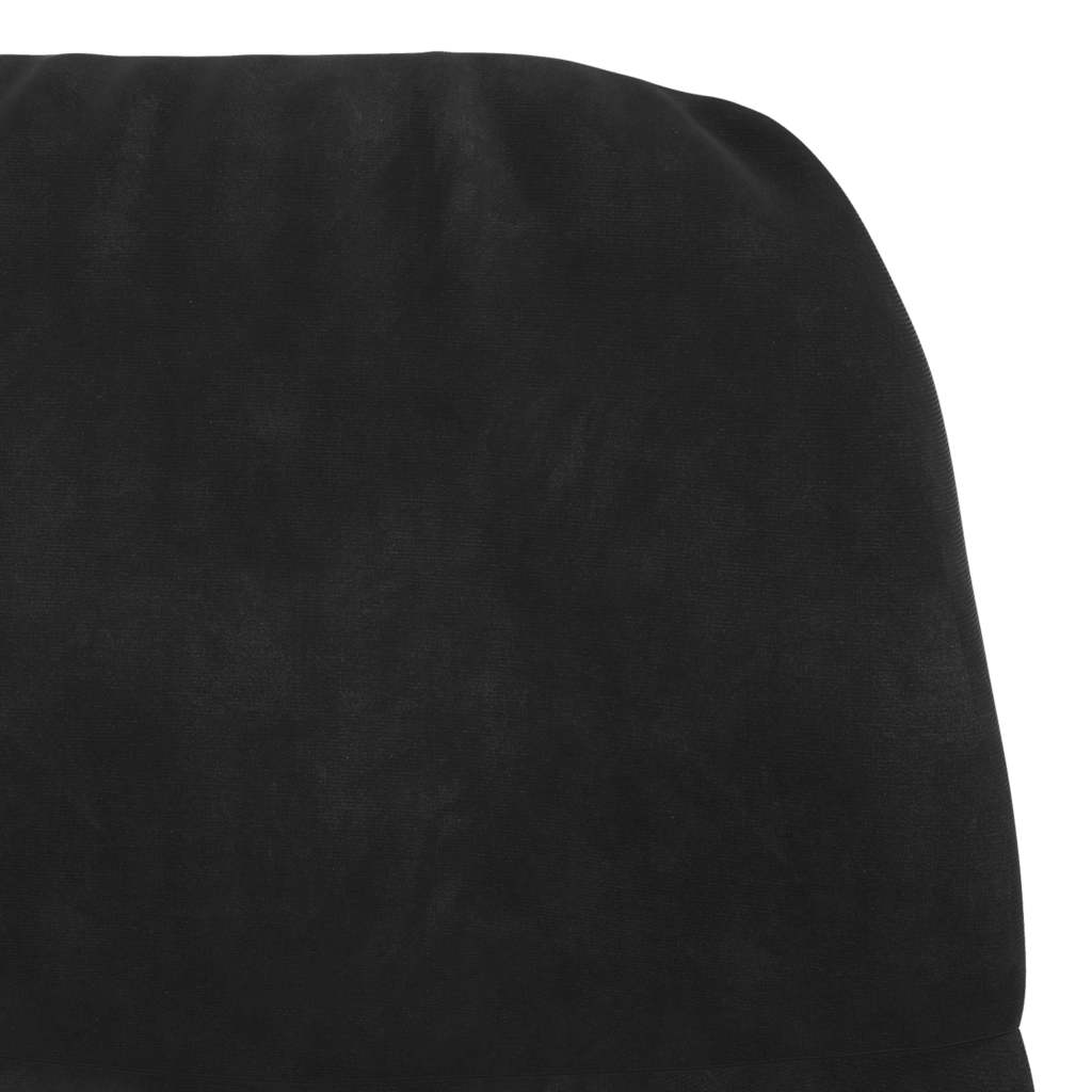 Lounge chair, black, velvet