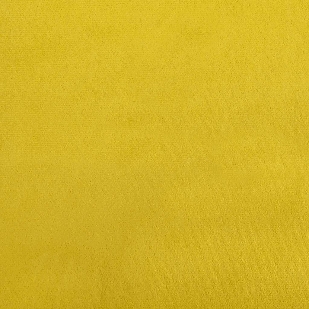 Yellow velvet lounge chair