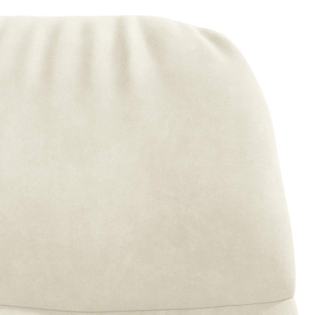 Lounge chair, cream white, velvet