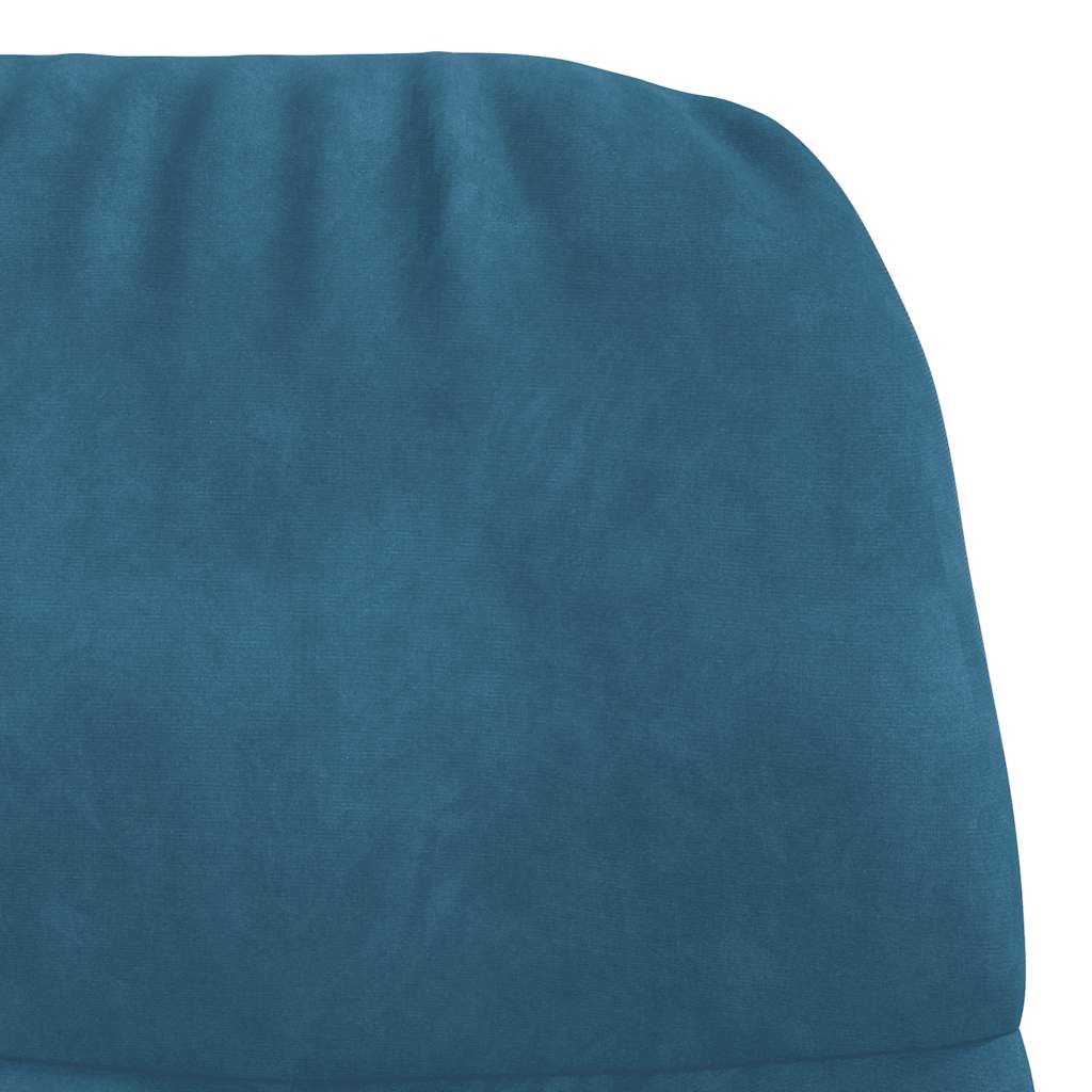 Lounge chair, blue, velvet