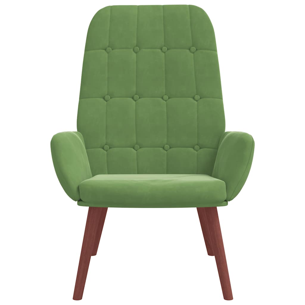 Lounge chair, light green, velvet