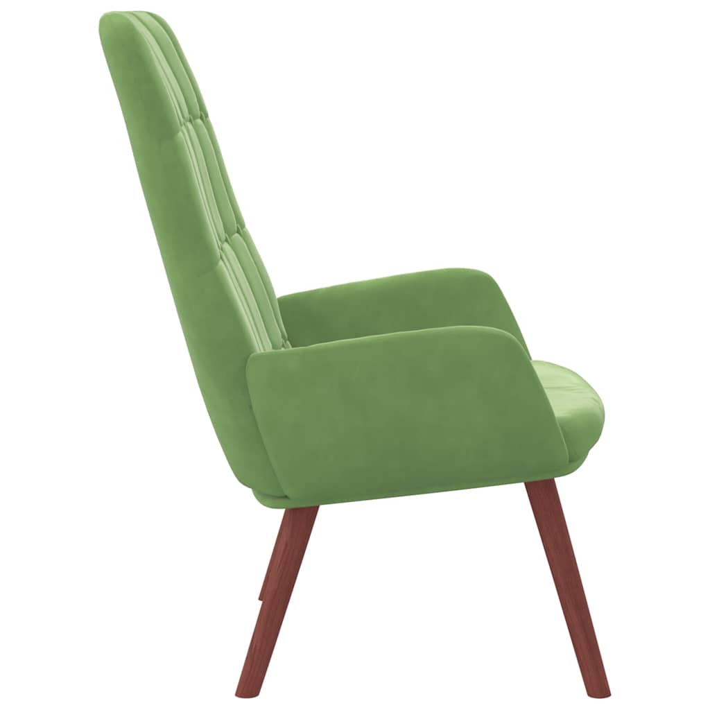 Lounge chair, light green, velvet