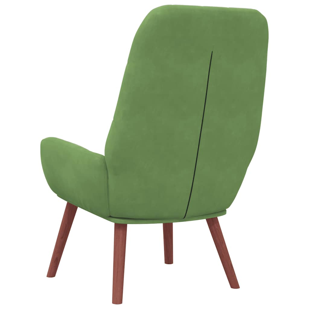 Lounge chair, light green, velvet