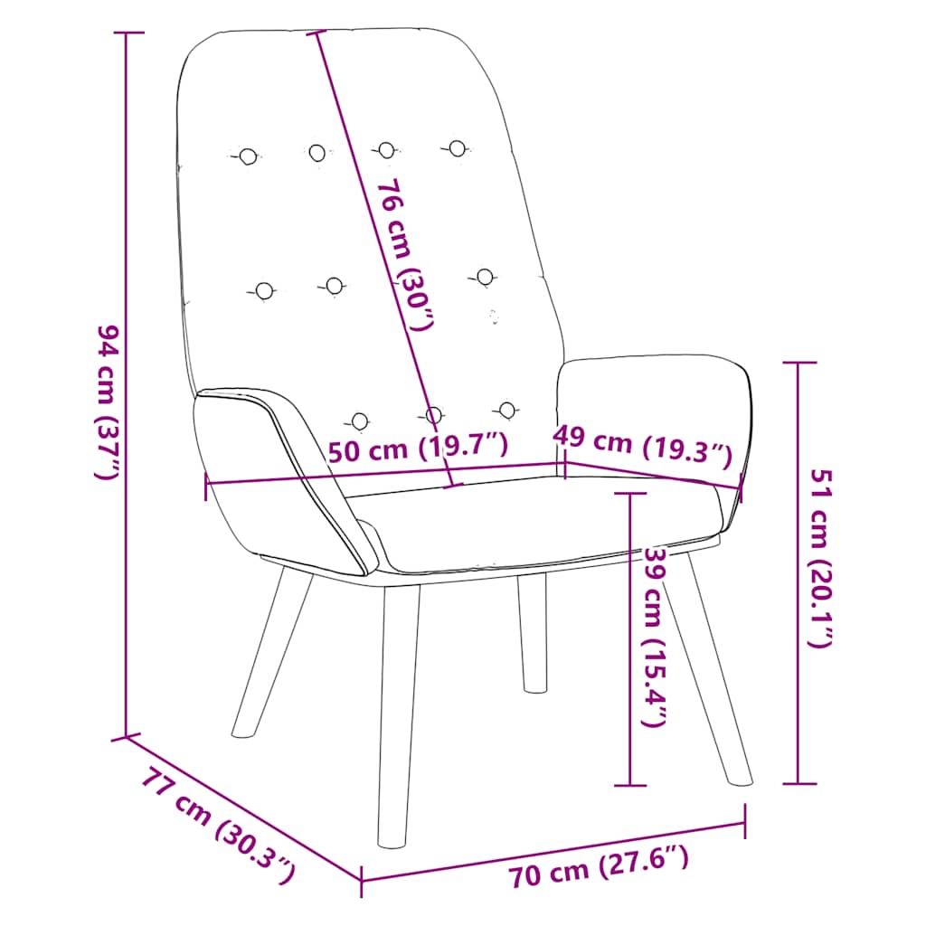 Lounge chair, light green, velvet