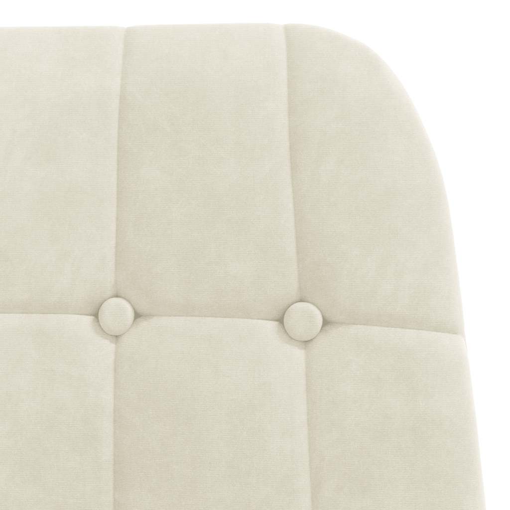 Lounge chair, cream white, velvet